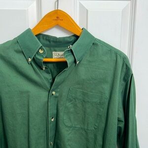 Men’s LL Bean 100% Cotton Casual Button Down - XL